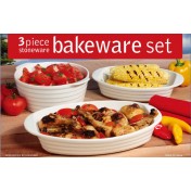 3 piece Stoneware Bakeware set